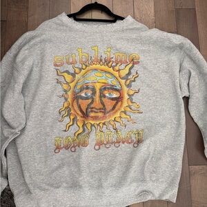 Gray Sublime Long Beach Sweatshirt